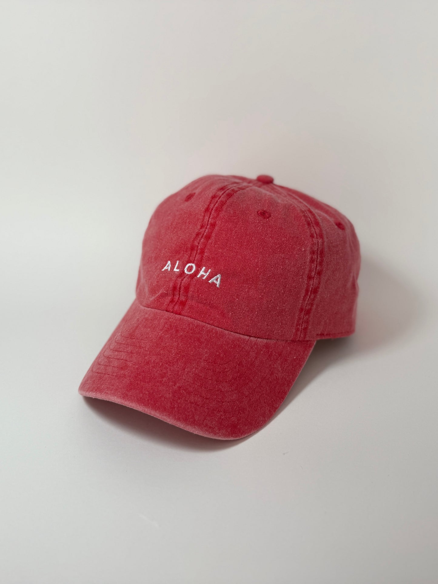 DAD CAP RED ALOHA