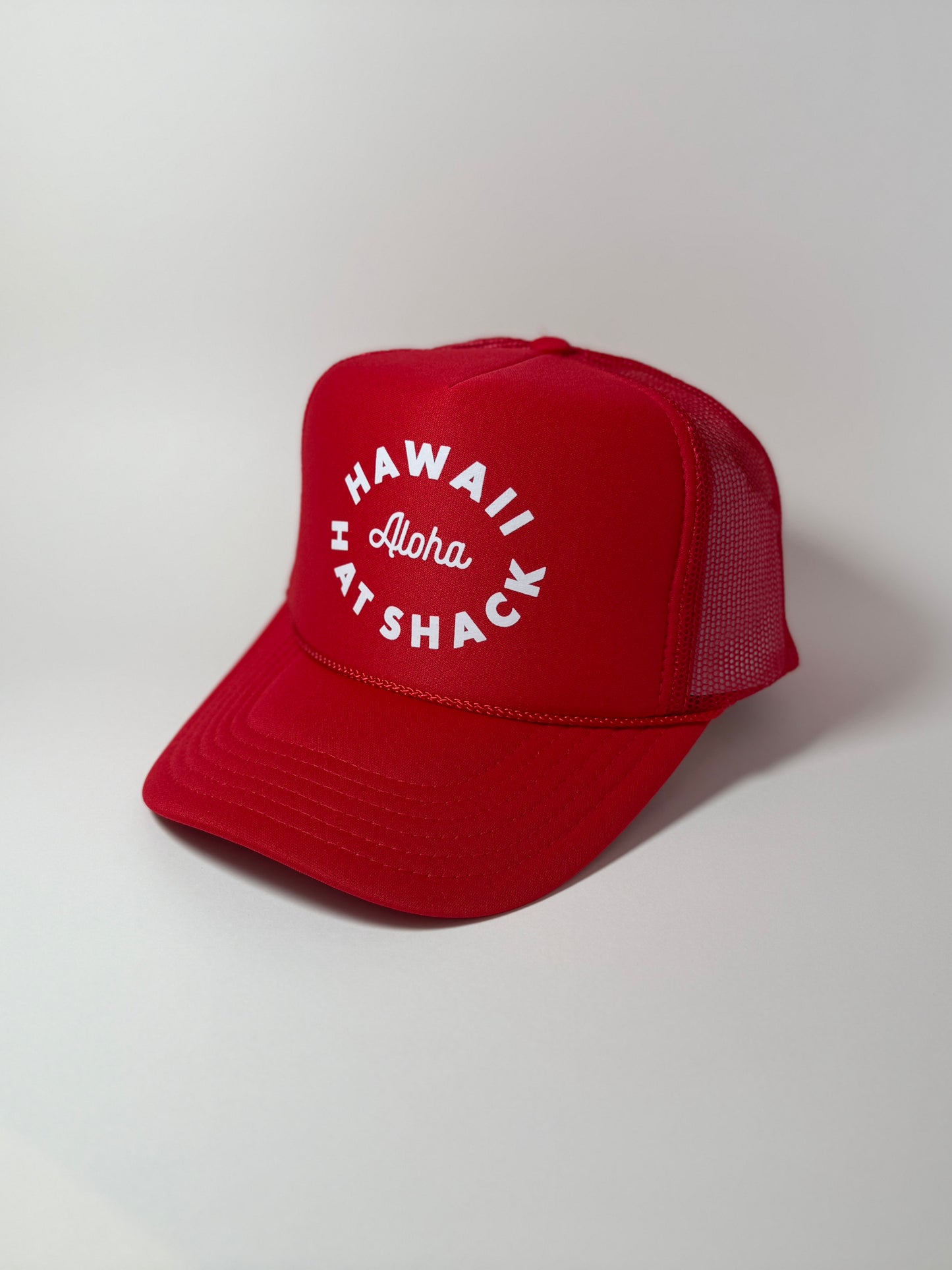 TRUCKER RED HAWAII HAT SHACK ALOHA