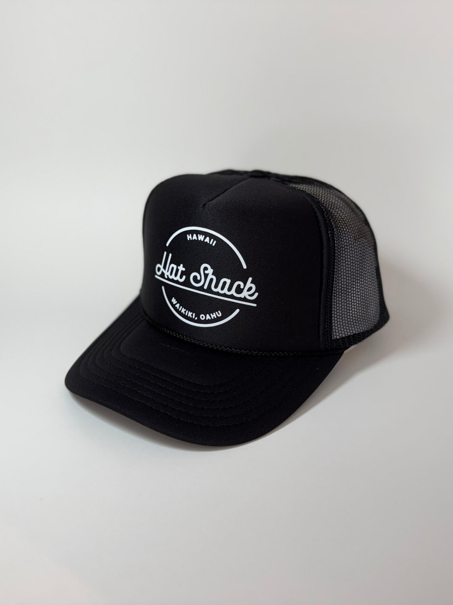 TRUCKER BLACK HAWAII HAT SHACK