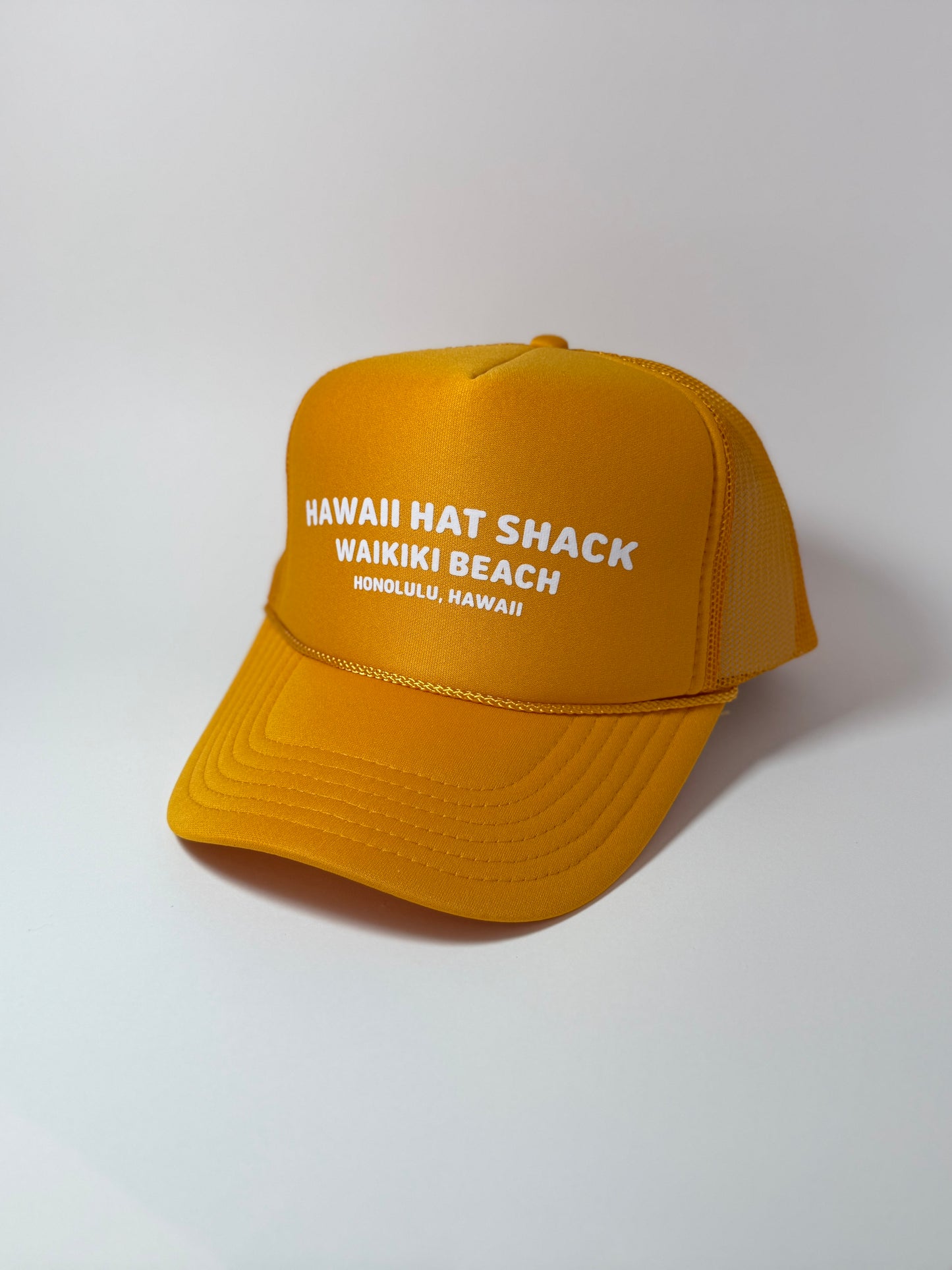 TRUCKER GOLD HAWAII HAT SHACK WAIKIKI BEACH