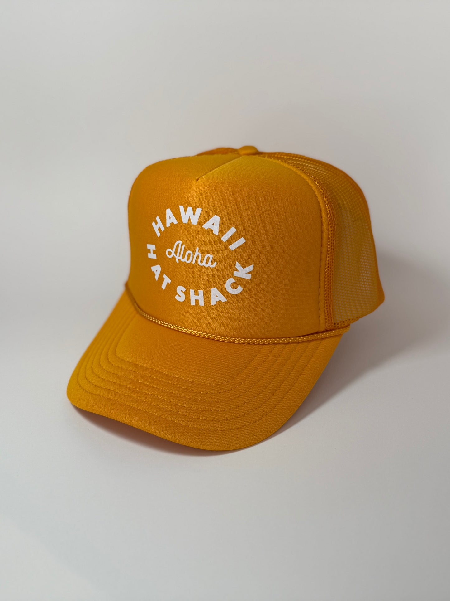 TRUCKER GOLD HAWAII HAT SHACK WAIKIKI ALOHA