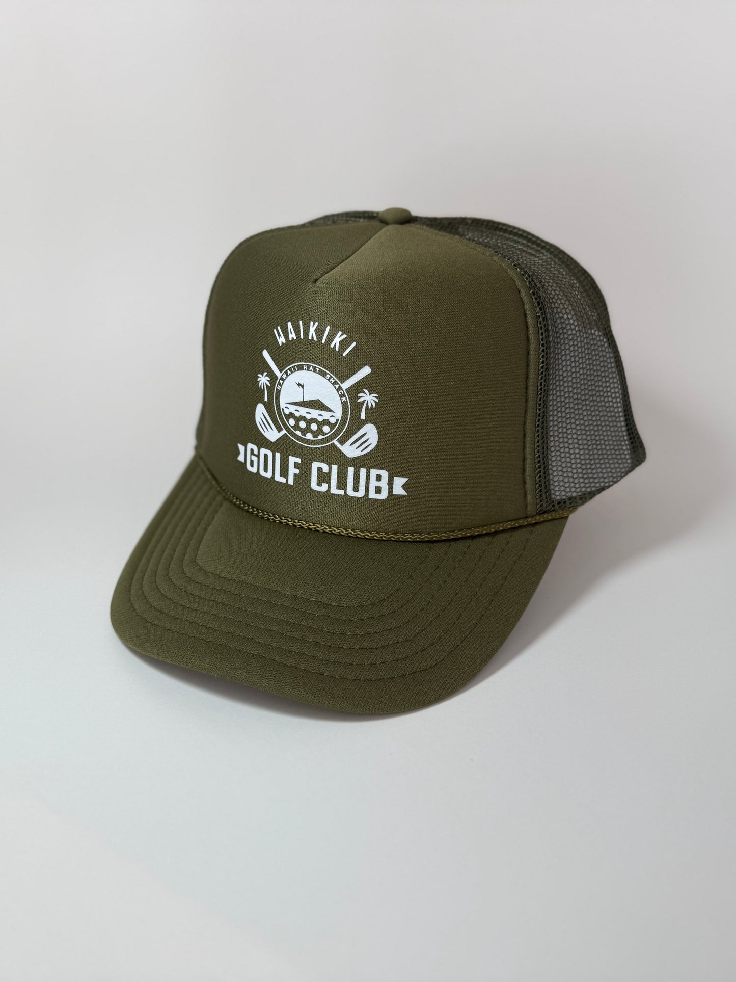 TRUCKER OLIVE-GREEN WAIKIKI GOLF CLUB