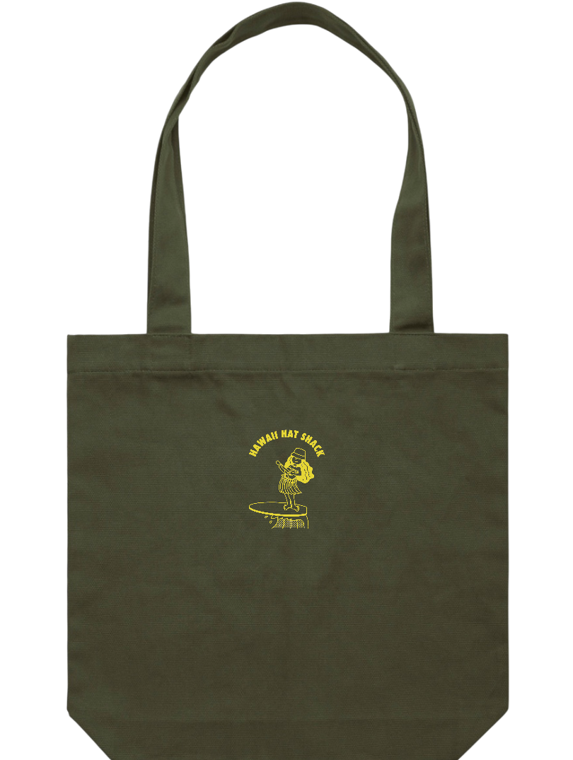 HAWAII HAT SHACK LOGO CARRIE TOTE (4 COLORS)