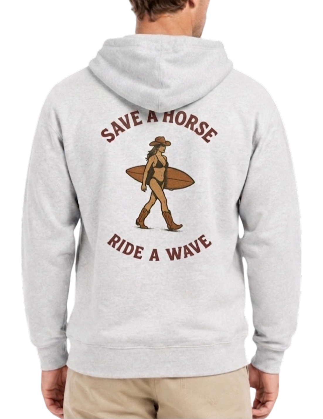 SAVE A HORSE RIDE A WAVE HOODIE