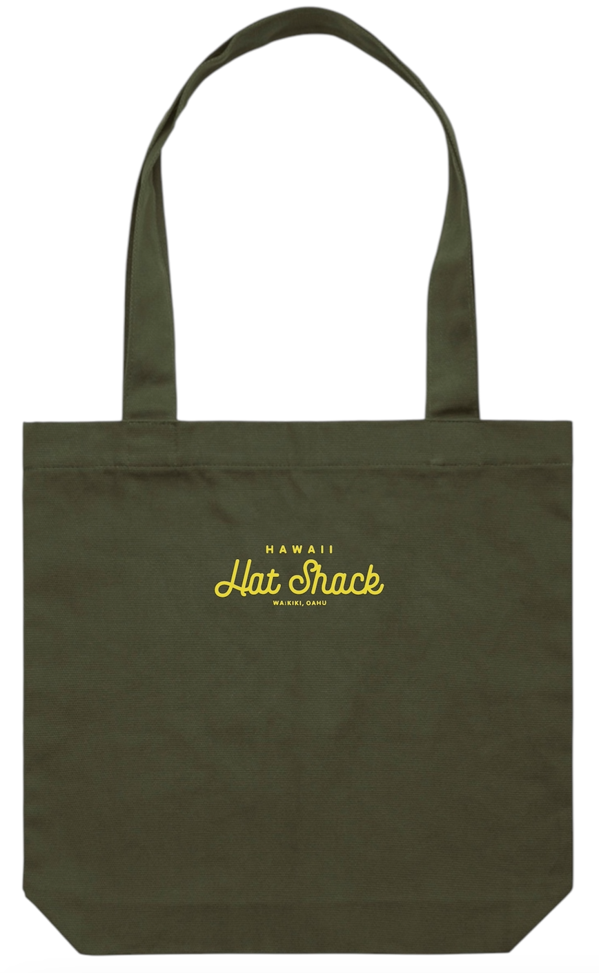 HAWAII HAT SHACK LOGO CARRIE TOTE (4 COLORS)