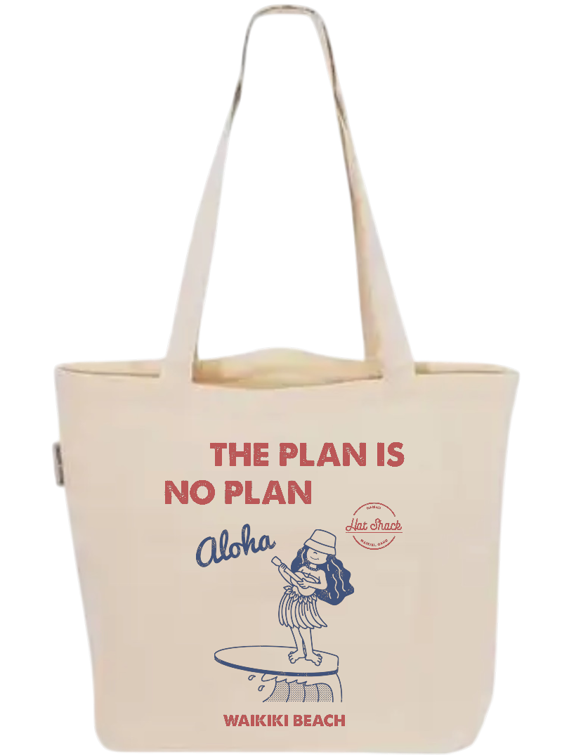 THE PLAN IS NO PLAN CANVAS TOTE
