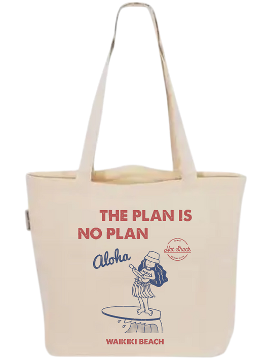 THE PLAN IS NO PLAN CANVAS TOTE